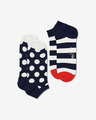 Happy Socks Big Dot Stripe Low Socken 2 Paare